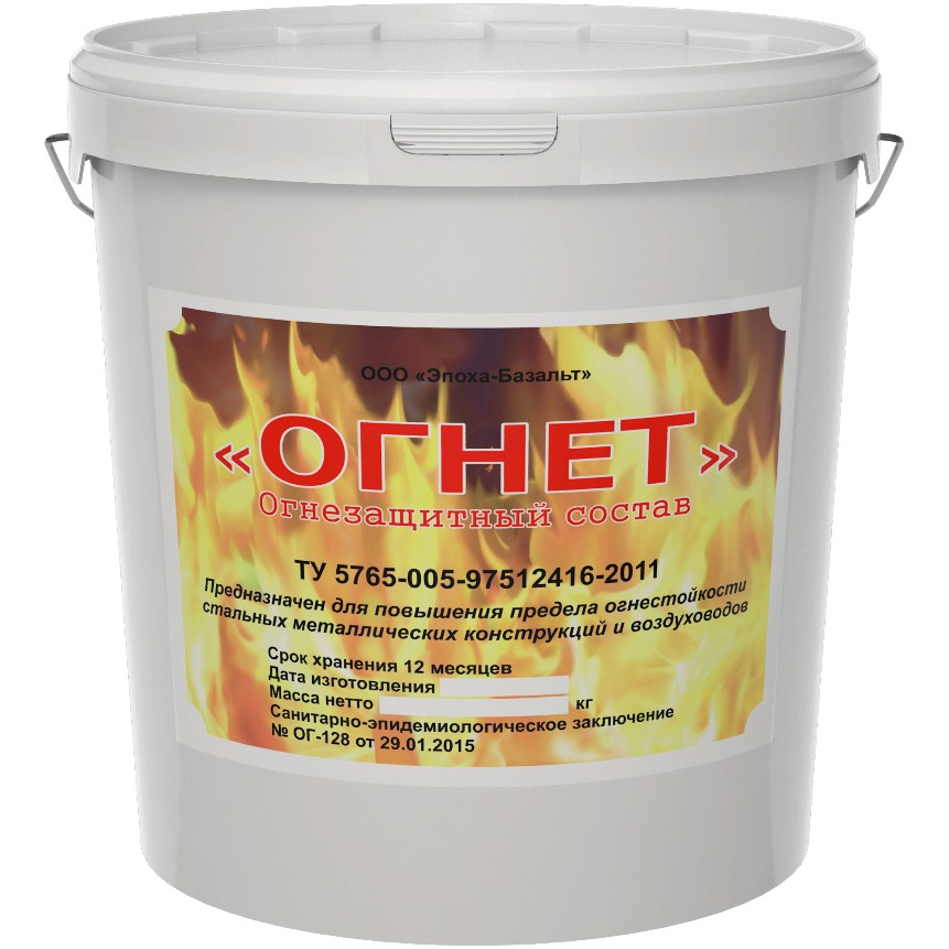Огнезащитная мастика "Огнет" 30 кг