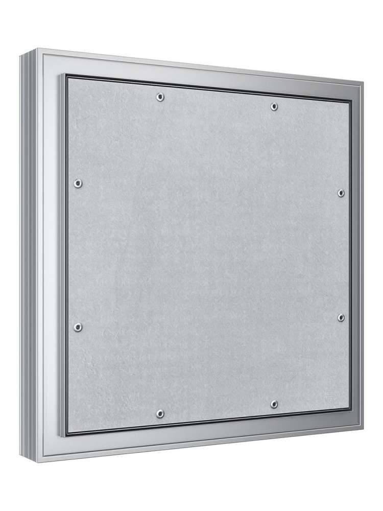 Люк ревизионный D C ERAmo Comfort 400х400 скрытый монтаж усиленная петля алюминий EVECS