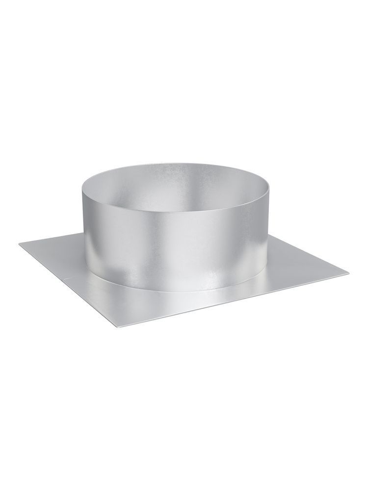Плоское основание ТДПО, D160, 295х295, оцинкованная сталь ERA