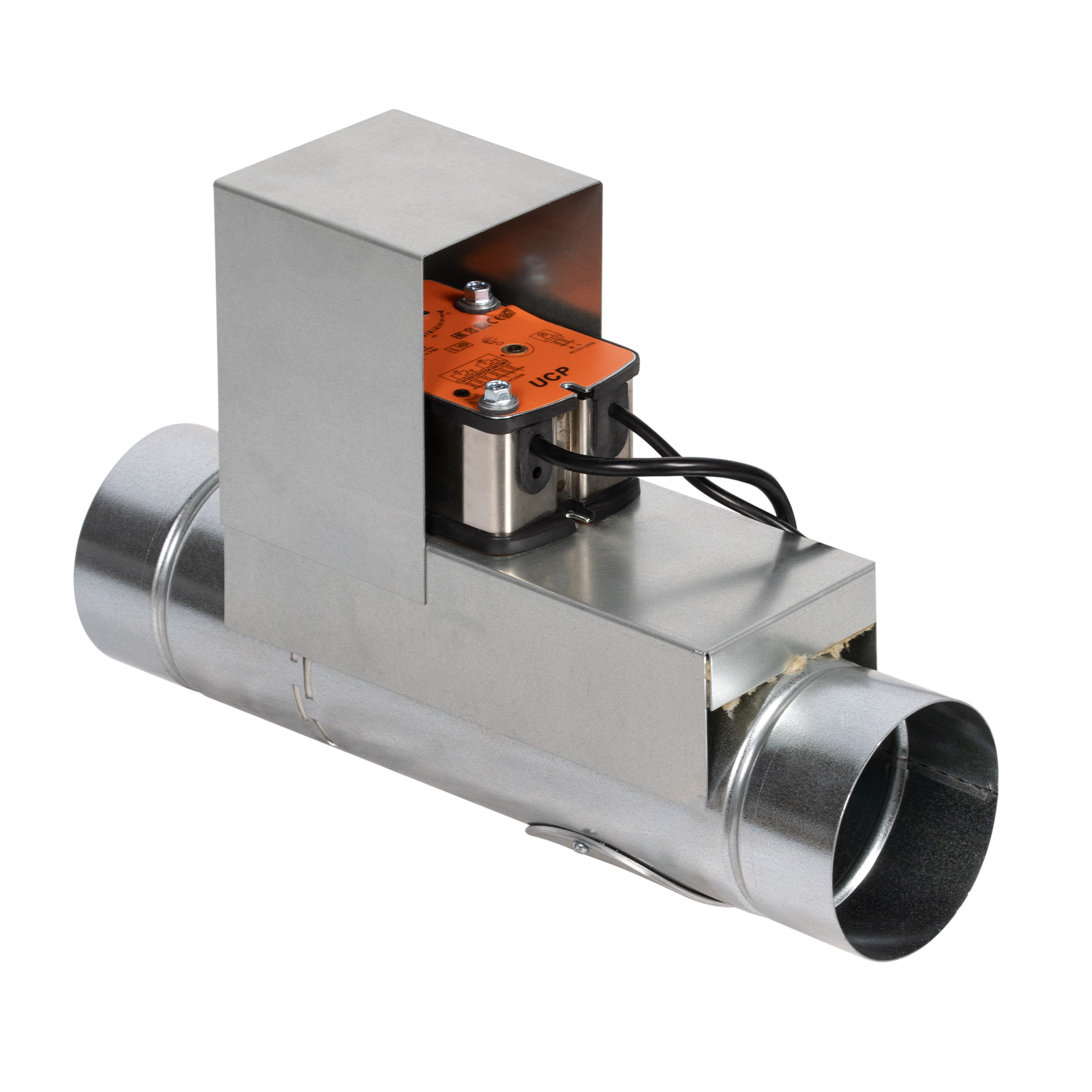 Клапан противопожарный SHUFT SHFDO-90-O-d250-EM24-0-0-0-0, Ø250 мм, EI 90