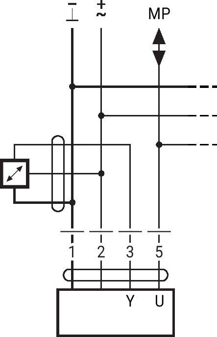 LF24-SR — Подключение активных датчиков